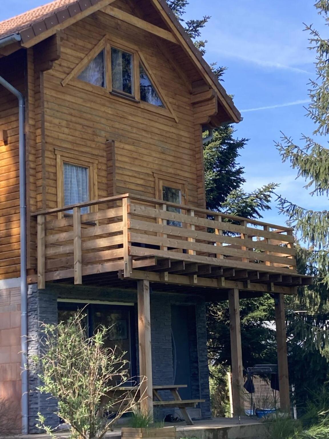 Chalet Chaleureux Avec Cheminee Et Vue Montagne Proche Gerardmer "Mon Beau Sapin" Villa Anould Dış mekan fotoğraf