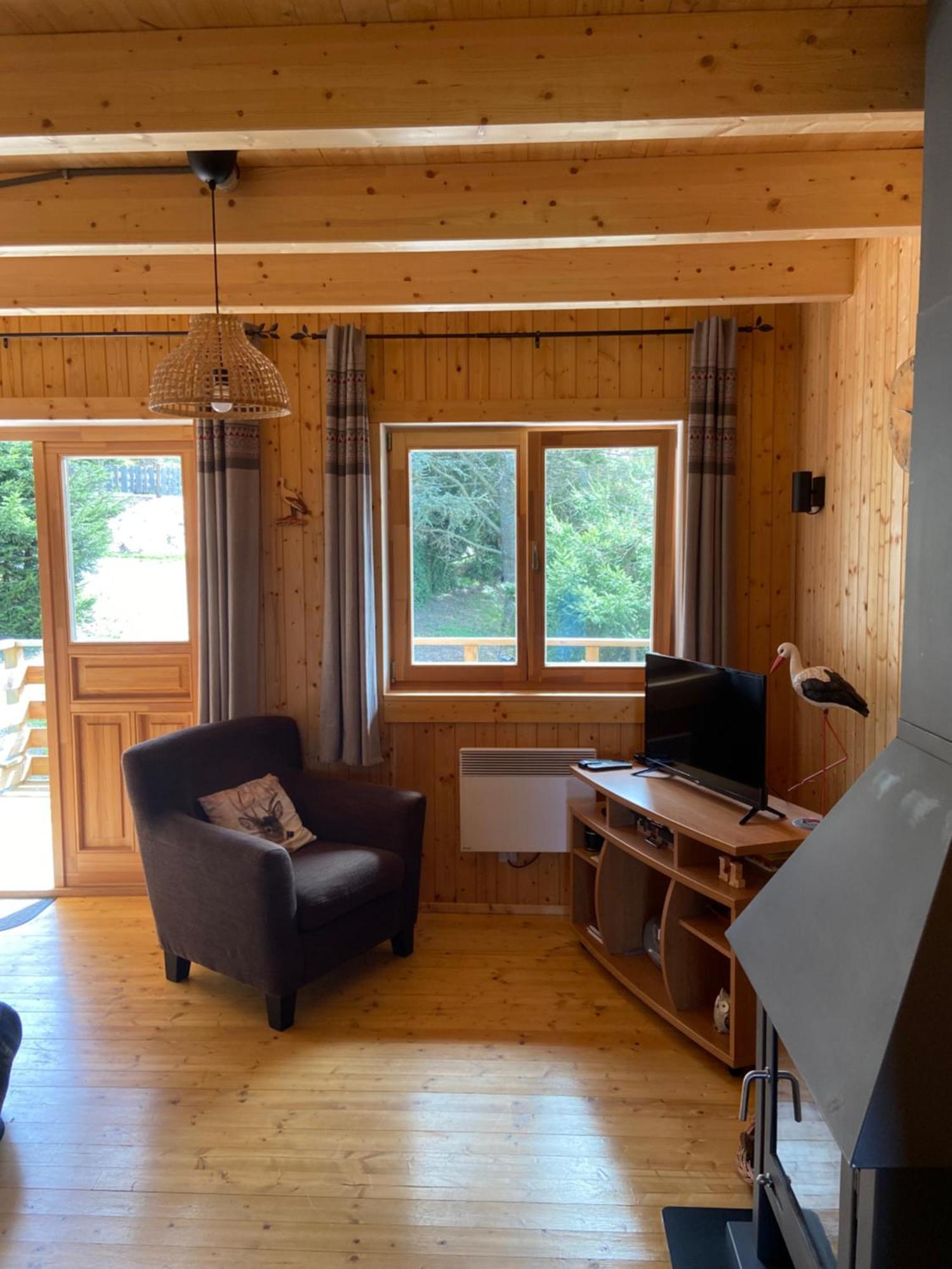 Chalet Chaleureux Avec Cheminee Et Vue Montagne Proche Gerardmer "Mon Beau Sapin" Villa Anould Dış mekan fotoğraf